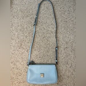 Dooney & Bourke Saffiano Lexi Crossbody Shoulder Bag Purse - Sky Blue